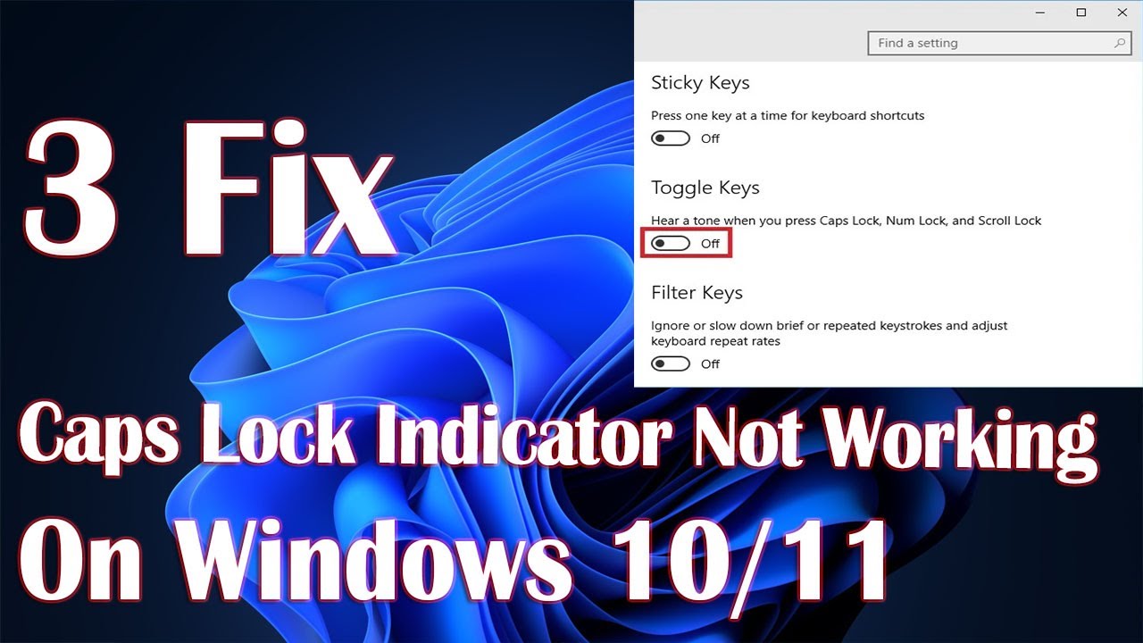 cara aktifkan indicator capslock di windows 11 terbaru
