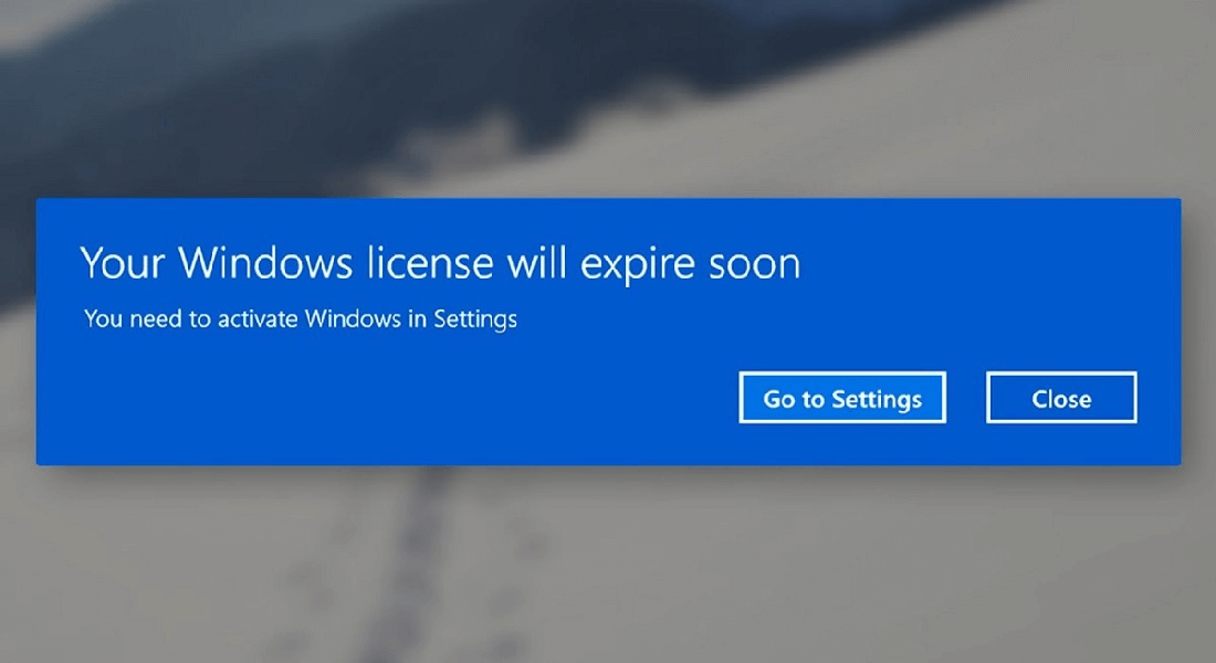 Windows License Will Expire Soon di Windows 10 terbaru