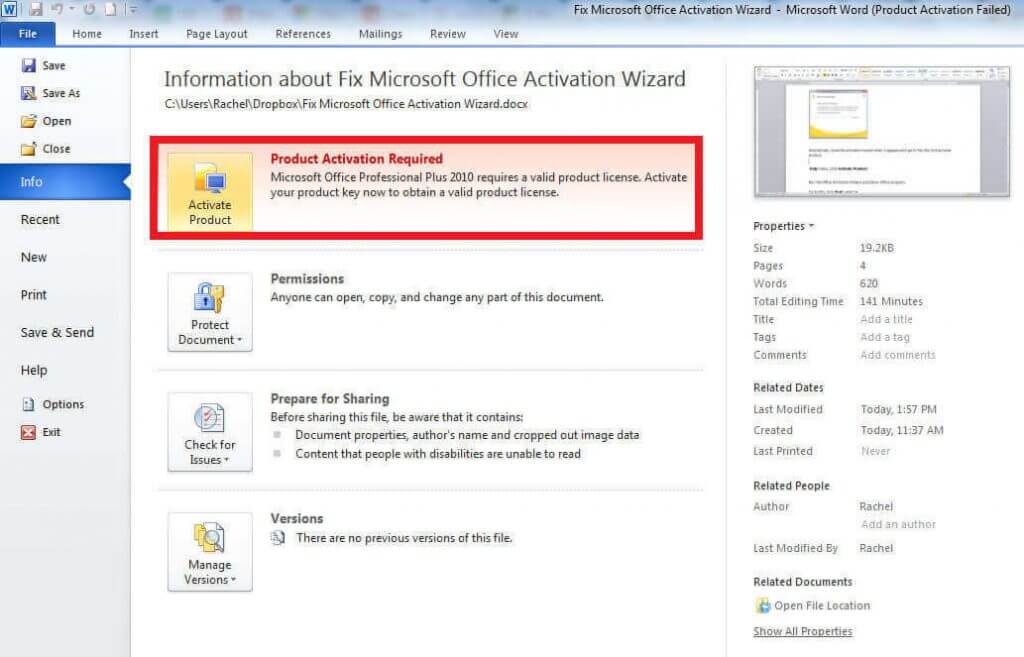 Microsoft Office Activation Wizard terbaru