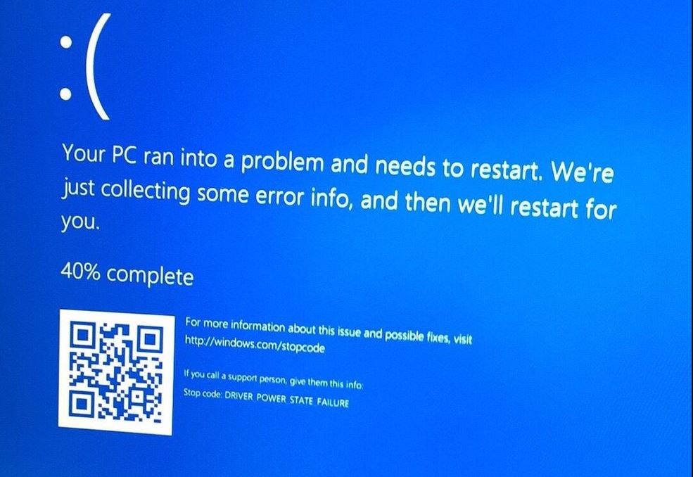 Driver Power State Failure di Windows 10