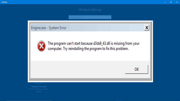 D3DX9_43.dll Is Missing di Windows 10
