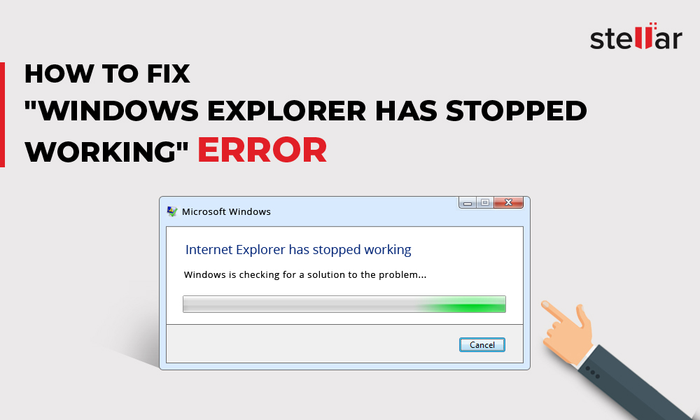 working stopped windows has explorer error