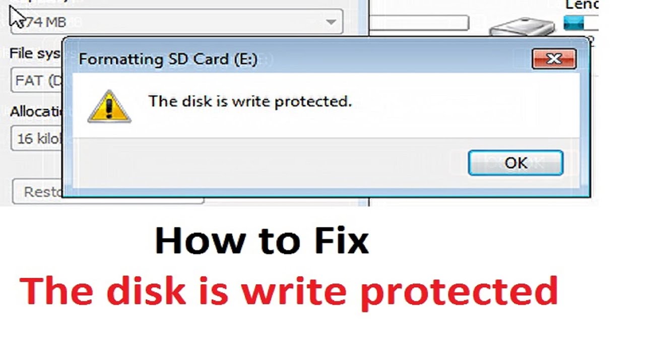 flashdisk write protected