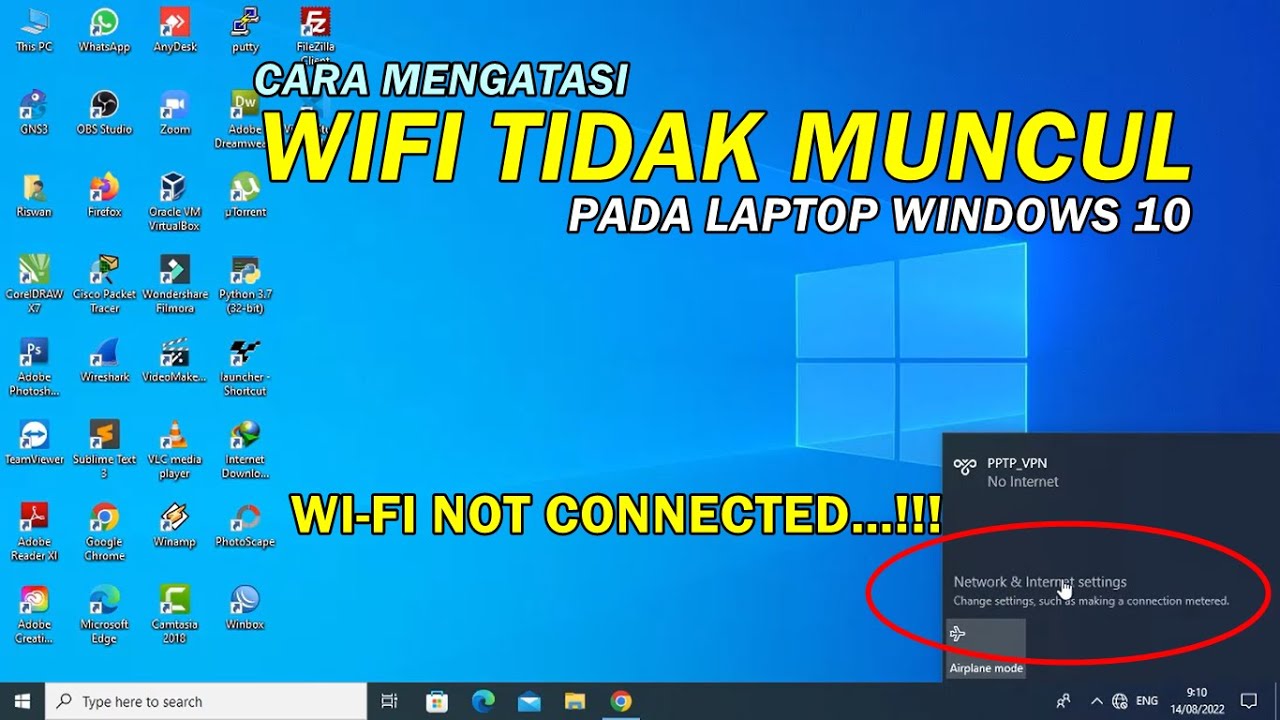 Wifi Laptop yang Tidak Terdeteksi di Windows 10
