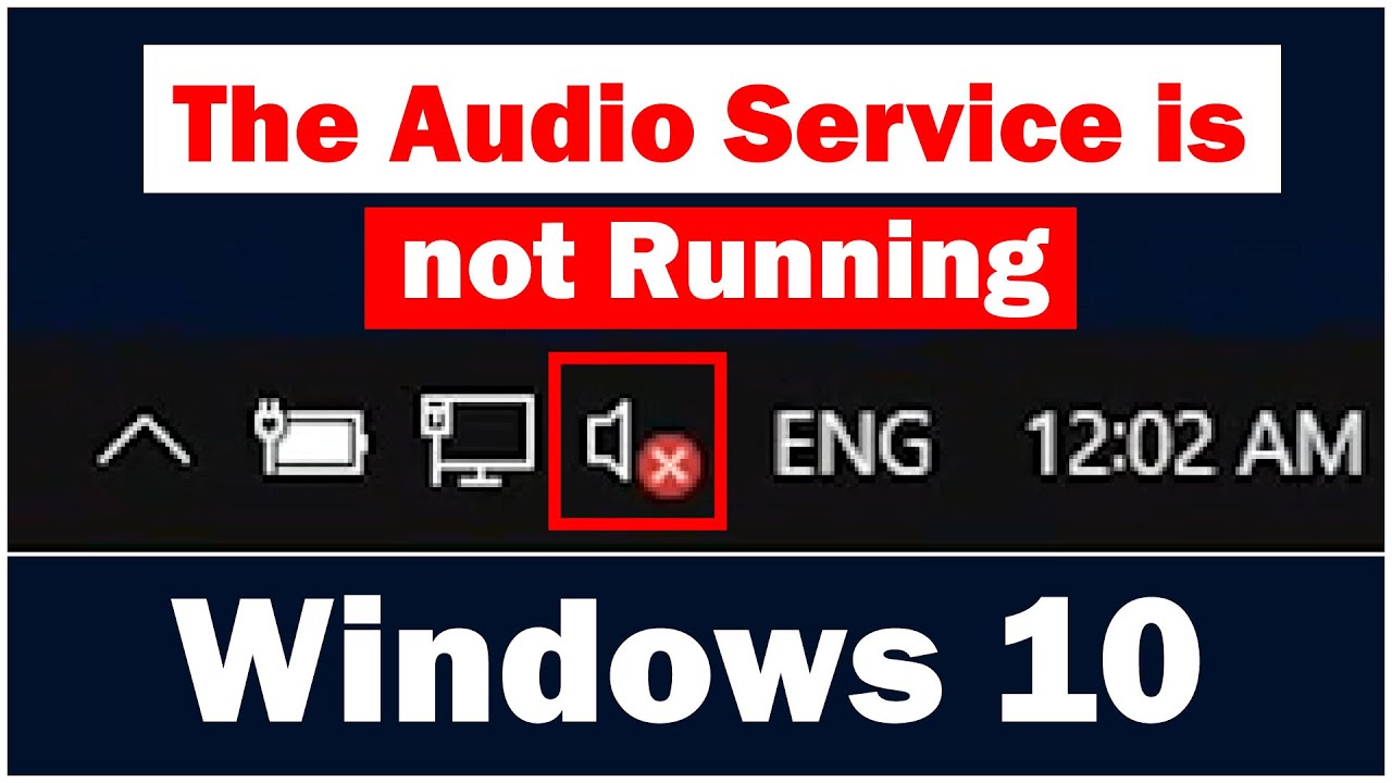 The Audio Service is Not Running di Windows 10