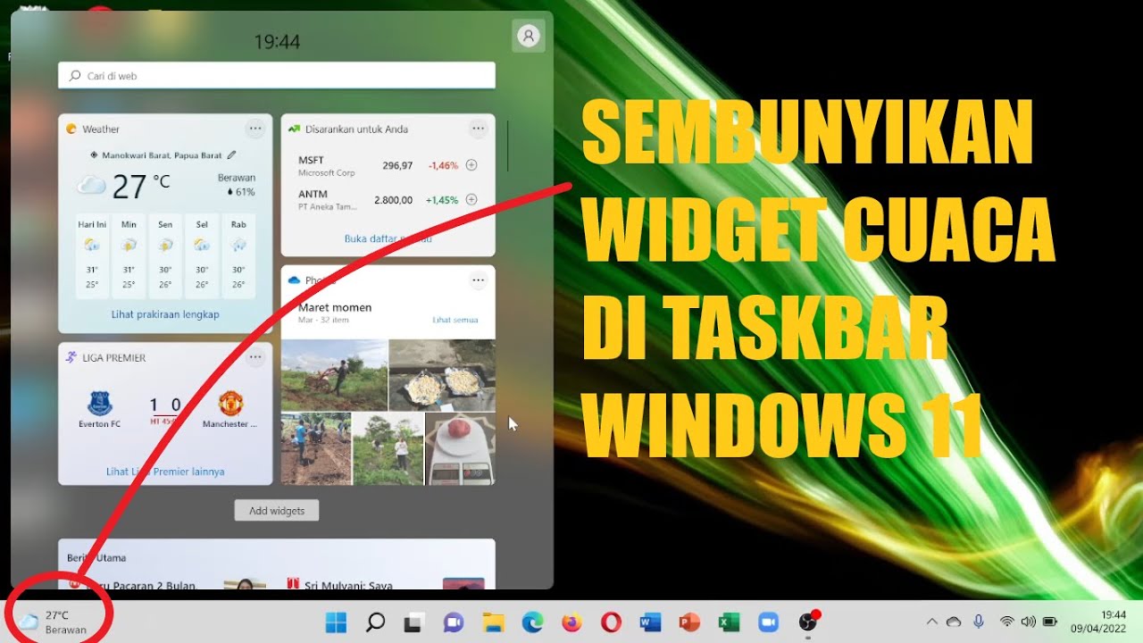 cara hilangkan widget windows 11