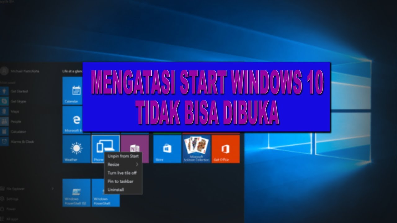 Start Menu Windows 10 Tidak Bisa Dibuka terbaru