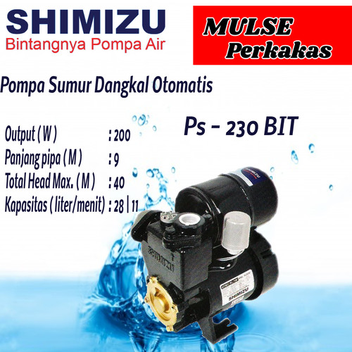 Berapa Besar Daya Dorong Pompa Air Shimizu PS 230 BIT