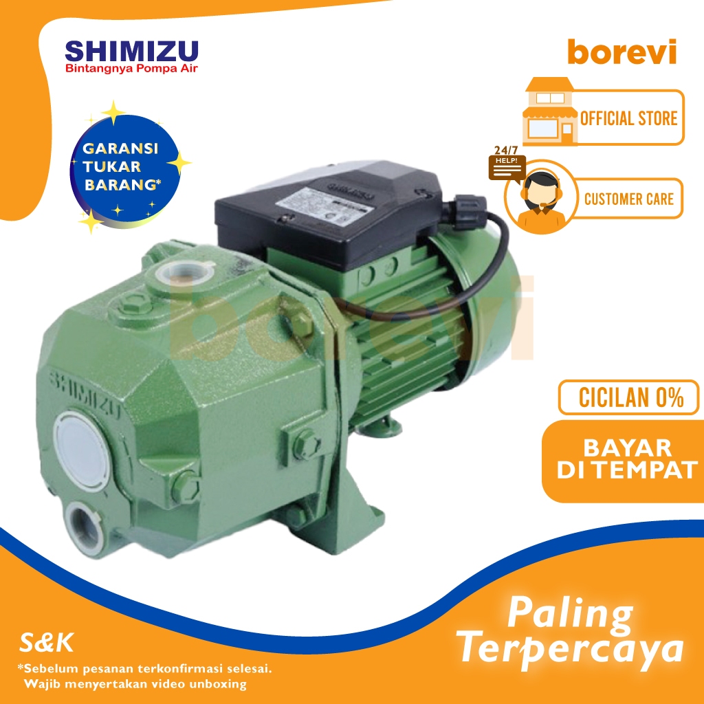 Jual Shimizu Pc 375 bit Pompa Air Sumur Dalam Tanpa Tabung Jet Pump  Pc375bit 375bit | Shopee Indonesia