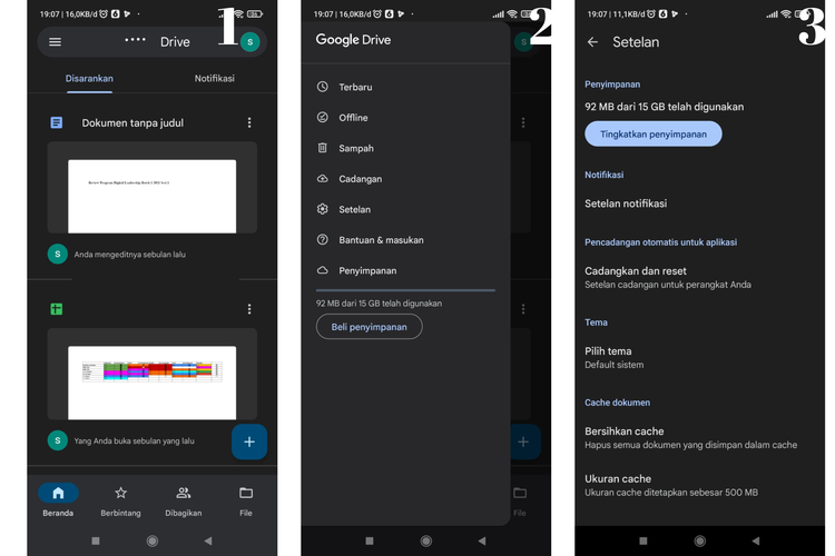 Cara Menghapus Cache Google Drive di HP Android